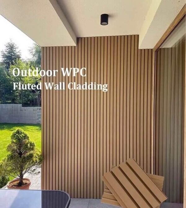 Outdoor WPC Fluted Wall Panels - Durable and Stylish Exterior Design Solution